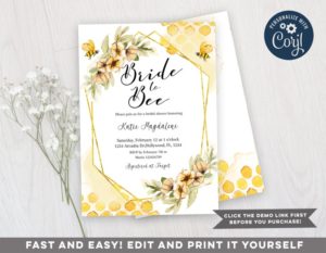 bride to bee invitations
