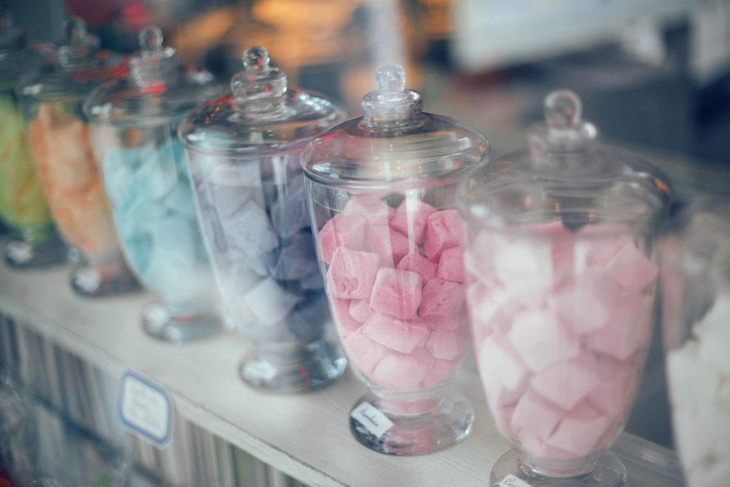 candy buffet jars