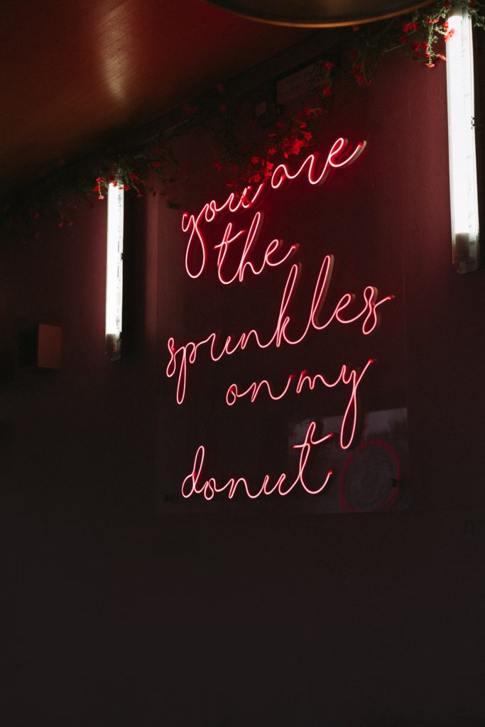 pink neon sign aesthetic