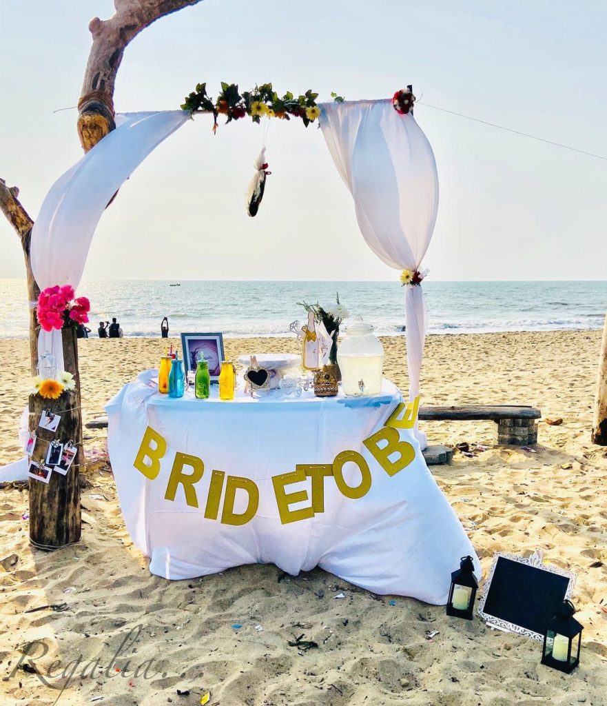 places to have a bridal shower beach