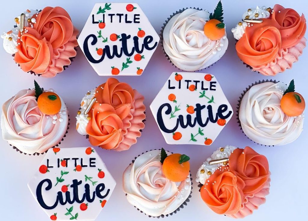 little cutie baby shower cupcakes