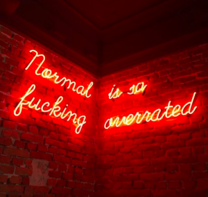 red neon aesthetic quotes