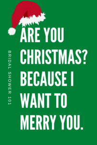 christmas pick up lines