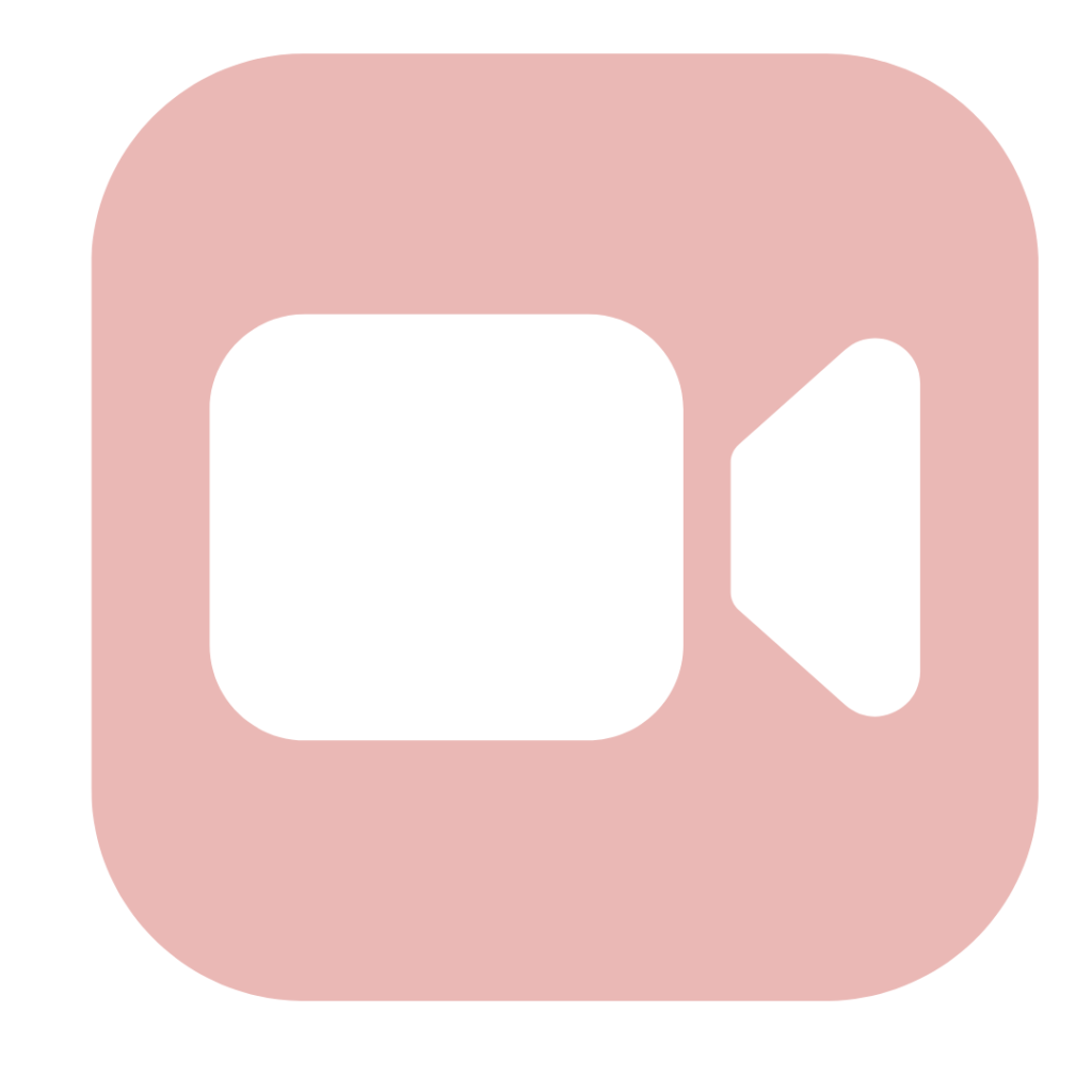 facetime icon aesthetic pink