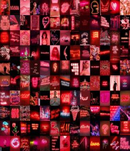 red neon aesthetic
