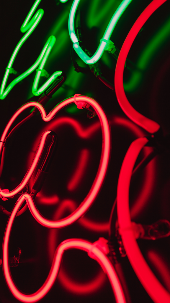 Neon Red Aesthetic Wallpaper For iPhone | Bridal Shower 101