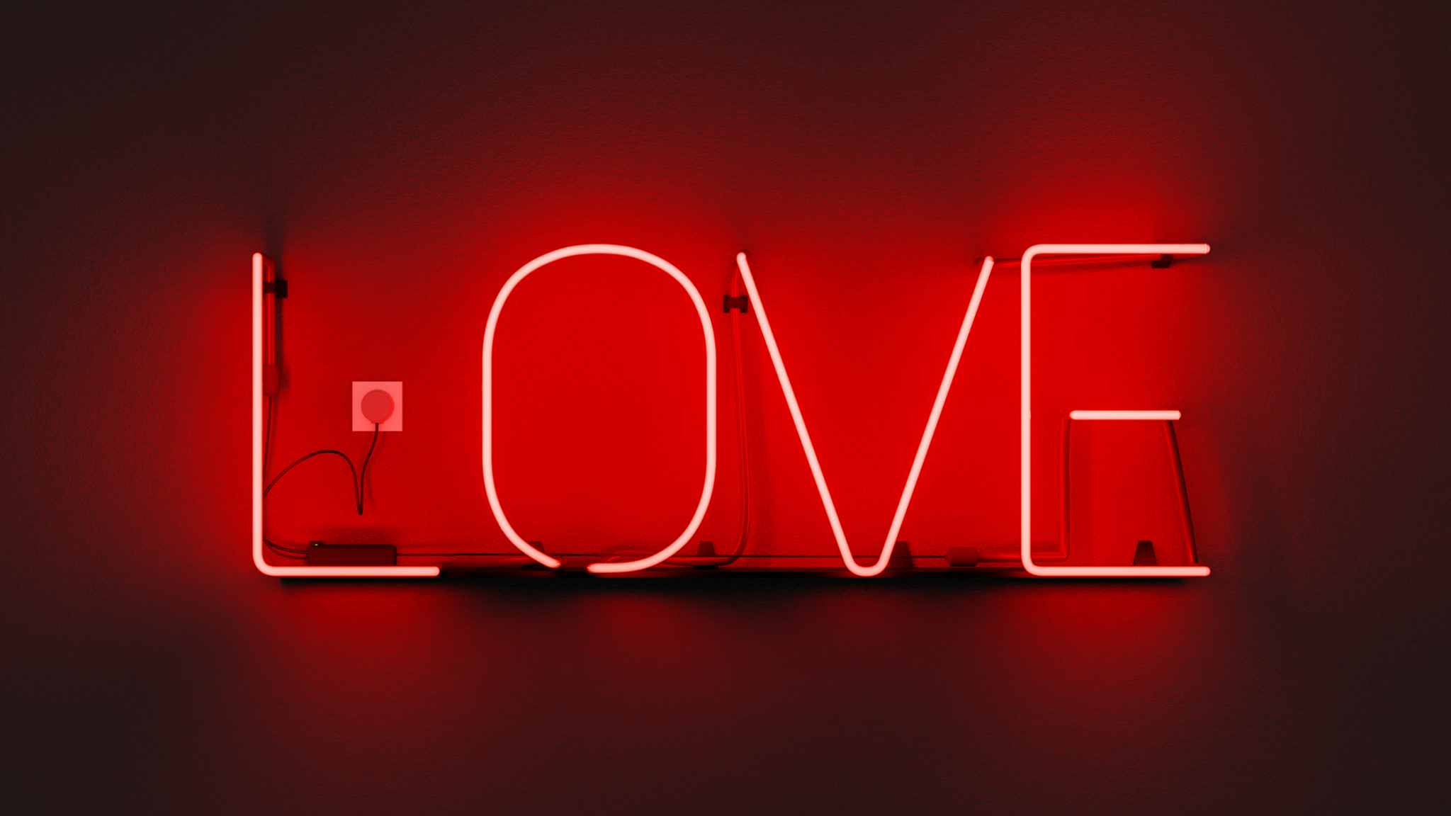Neon Red Aesthetic Wallpaper For iPhone | Bridal Shower 101