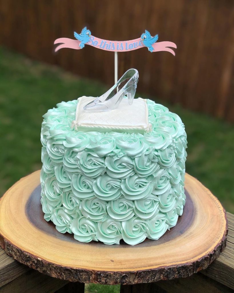 disney bridal shower cinderella cake