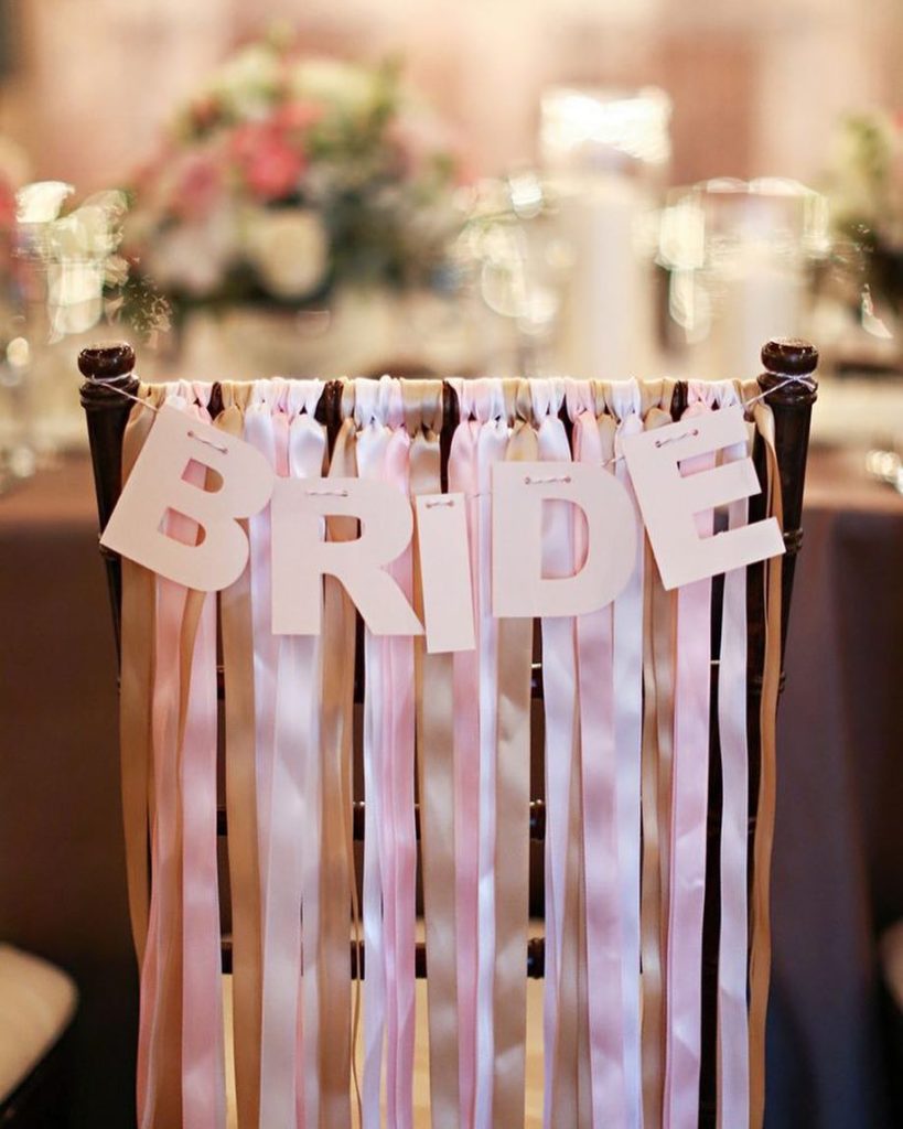 how to decorate a bridal shower chair