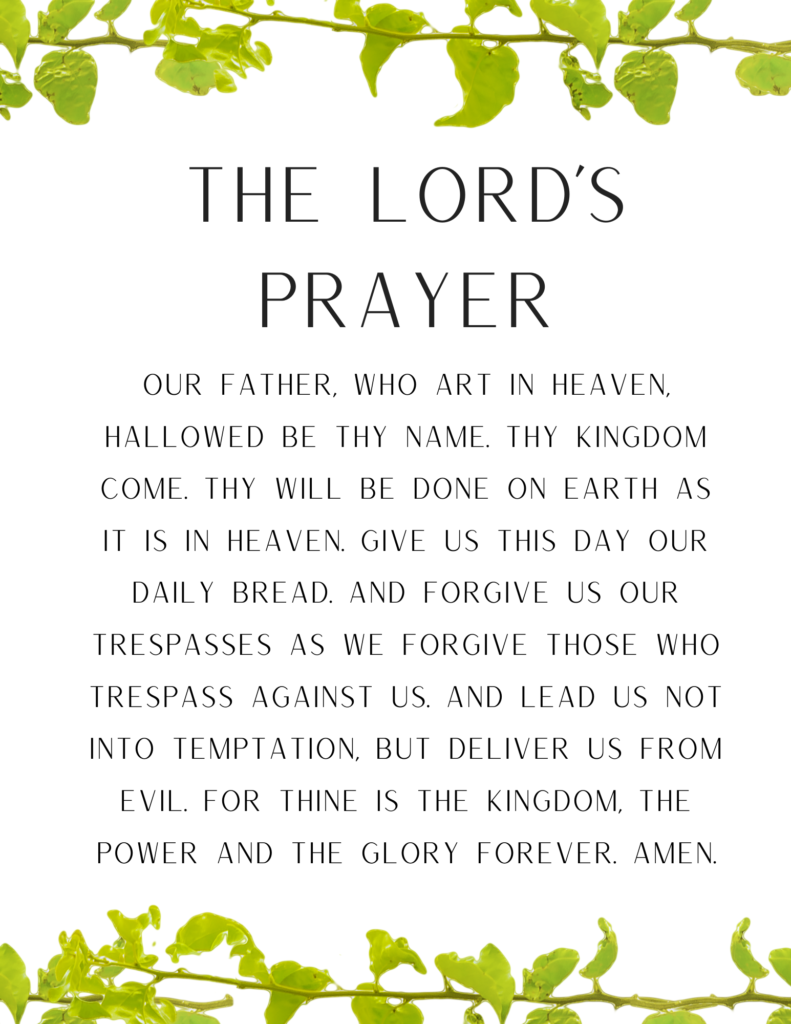 the-lords-prayer-printable