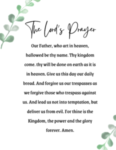 The Lord’s Prayer Printable 6 Designs Free Downloads 