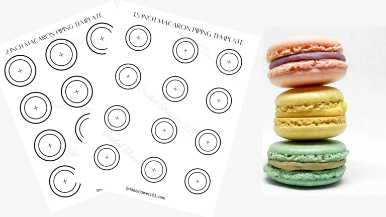 Free Printable Macaron Template And Piping Outline (PDF)