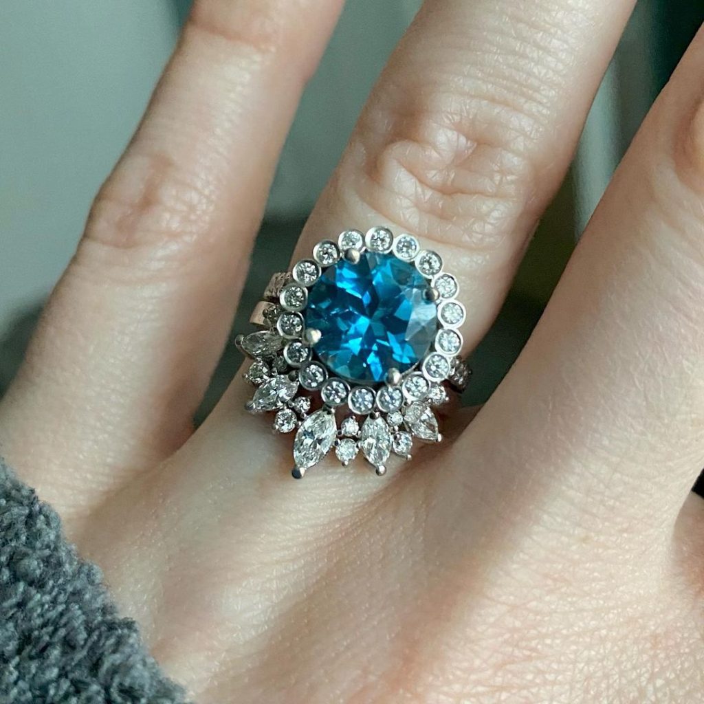 london blue engagement rings