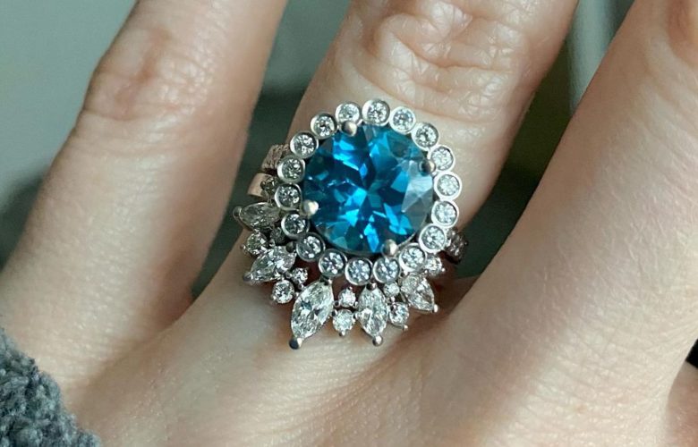 London Blue Topaz Engagement Ring | vlr.eng.br