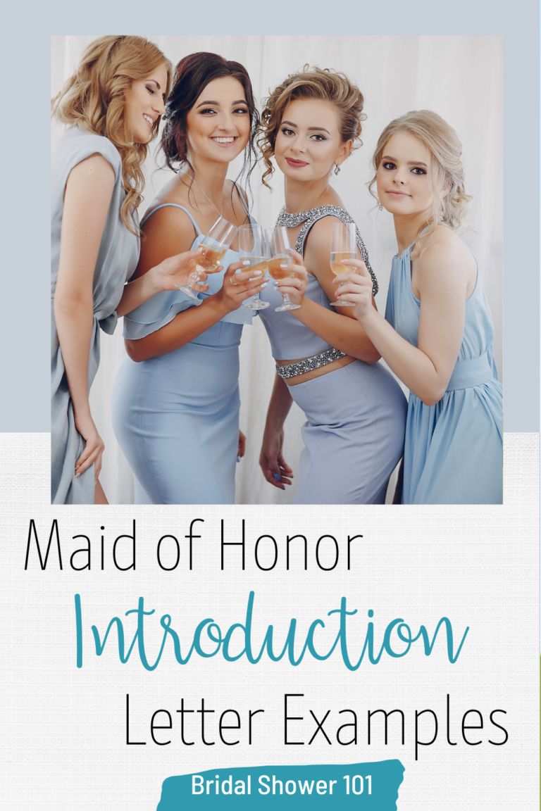 Maid of Honor Introduction Letter to Bridesmaids | Bridal Shower 101