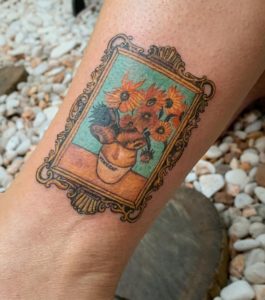 sunflower tattoo