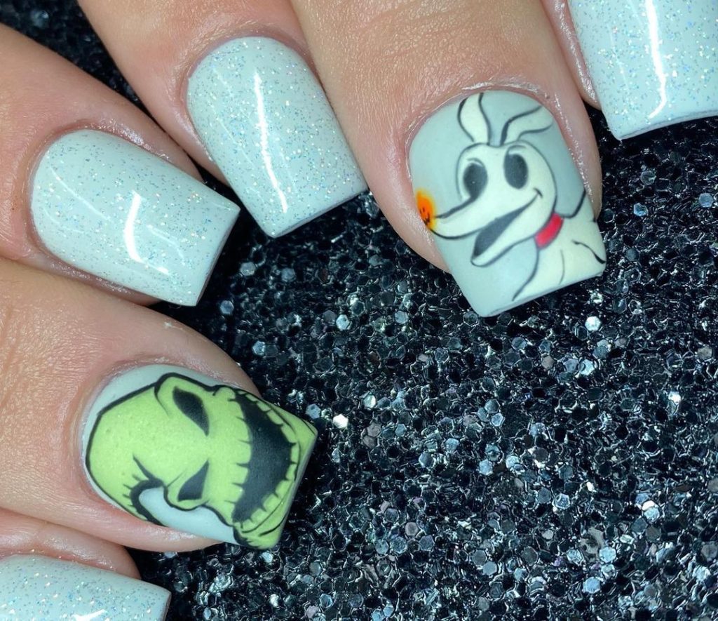 nightmare before christmas nails