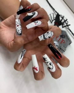 nightmare before christmas nail designs
