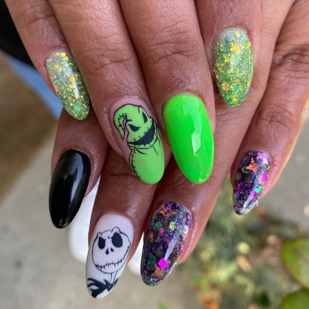 nails nightmare before christmas
