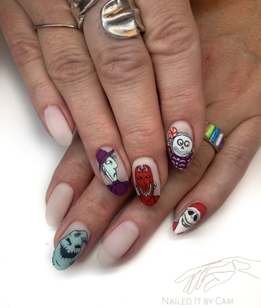 nightmare before christmas nail stickers