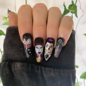 nightmare before christmas nail designs