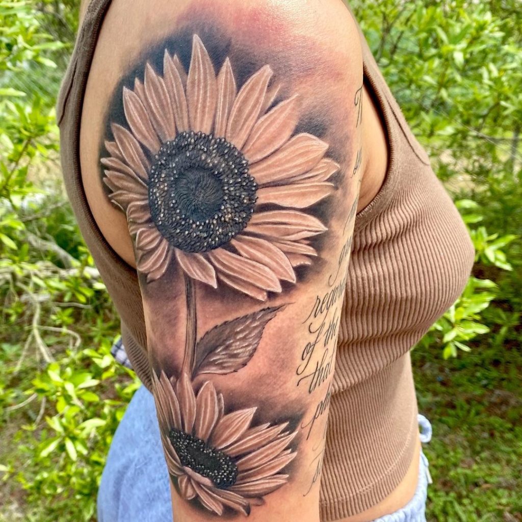 Amazon.com : SanerLian Sunflowers Temporary Tattoo Sticker Waterproof  Yellow Watercolor Women Girls Hand Arm Shoulder Body Art 10.5X6cm Set of 24  (SF181) : Beauty & Personal Care