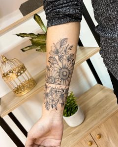 sunflower tattoo