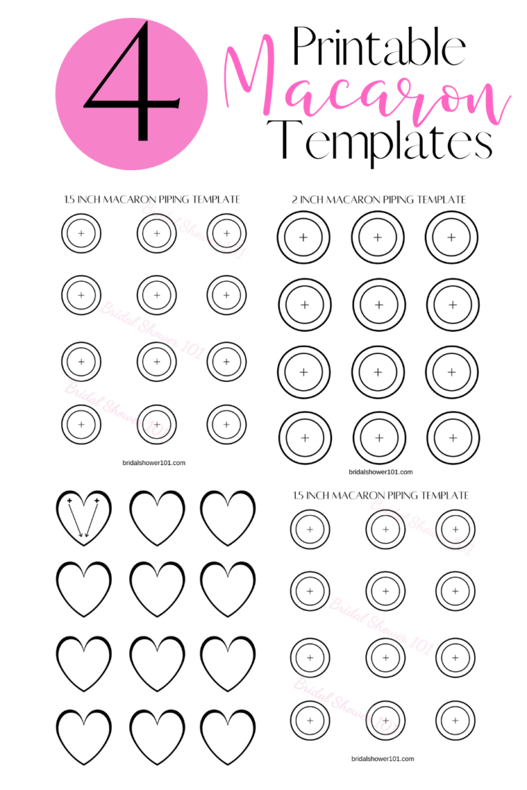 Macaron Template 1 5 Inch