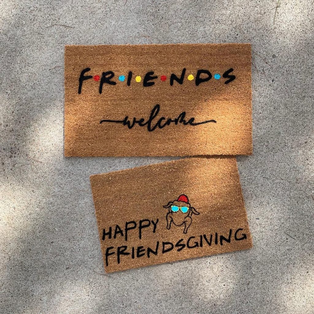 friendsgiving decorations doormat