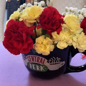 friends themed bachelorette party centerpiece