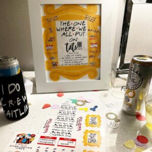 friends themed bachelorette party themes