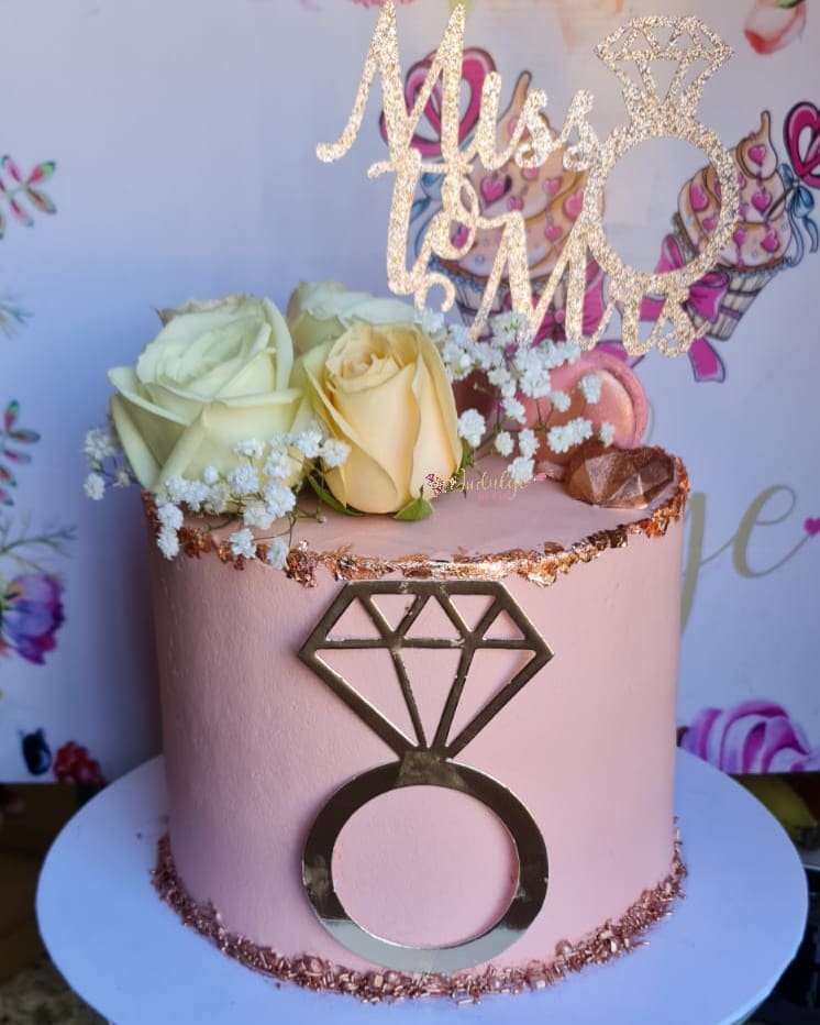 rose gold cake ideas