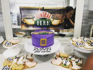 friends themed bachelorette party cake