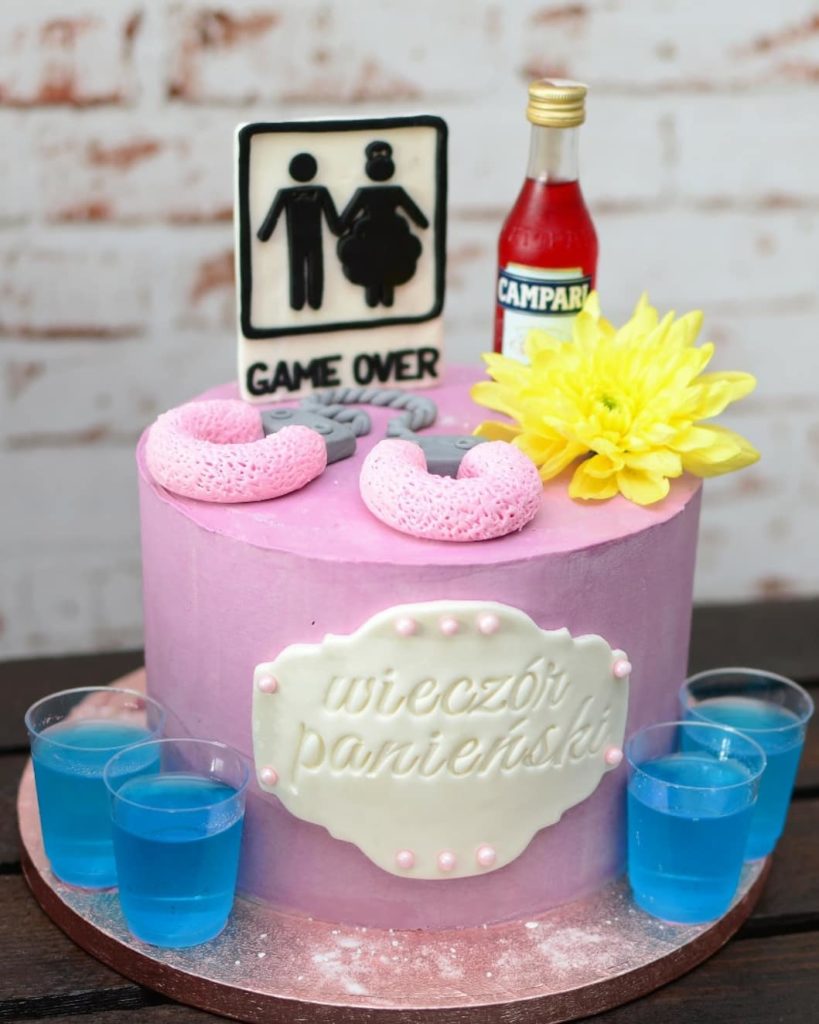  bachelorette party cake game over