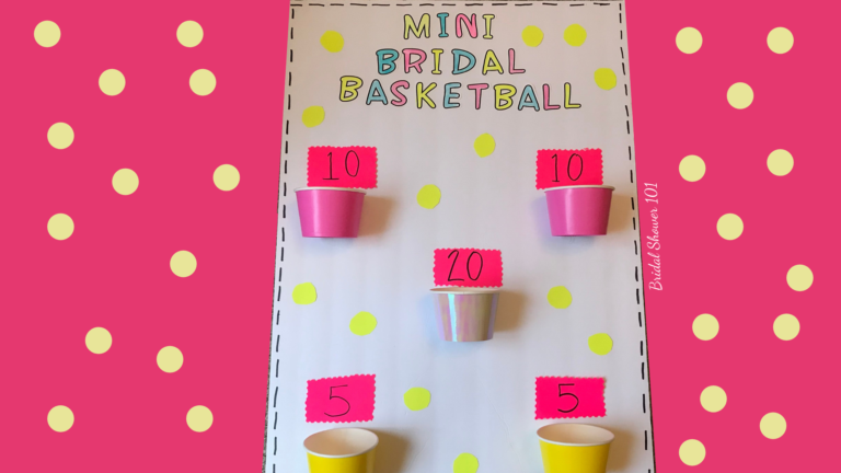 Mini Bridal Basketball Bachelorette Party Game