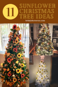 sunflower christmas tree ideas