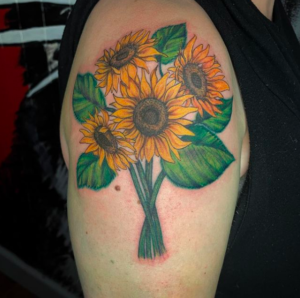 sunflower tattoo