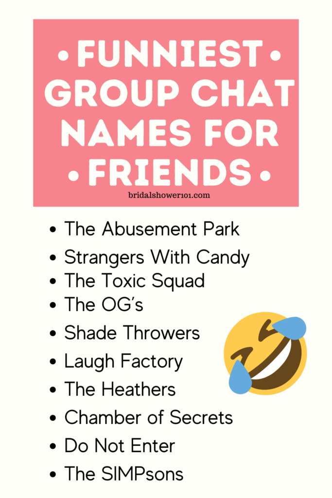 Funny Group Names For Adults