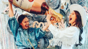 disco cowgirl bachelorette party