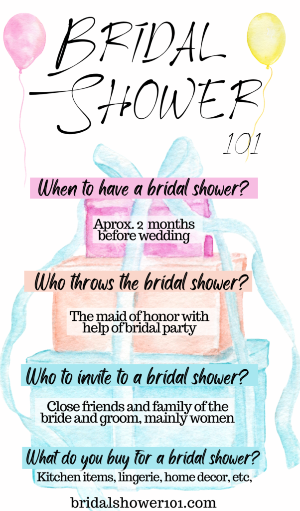 bridal shower 101