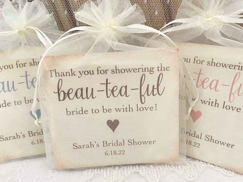 tea party bridal shower favors