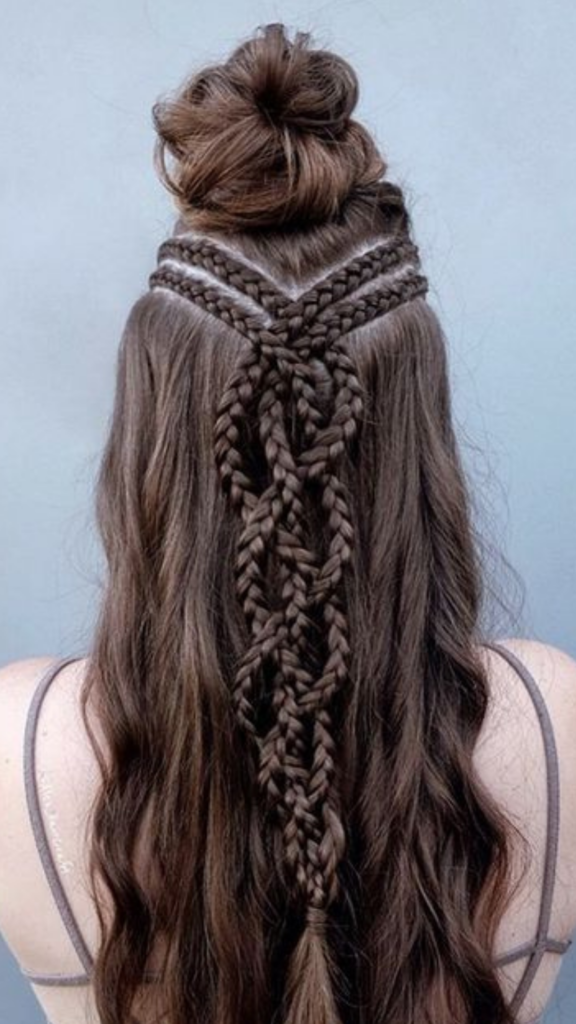 How To Do A Braided Viking Hairstyle! - YouTube
