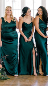 Emerald wedding dresses