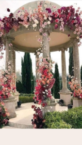 cinnamon rose wedding decor