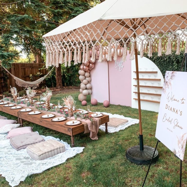 Boho bridal shower