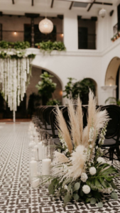 black and white wedding