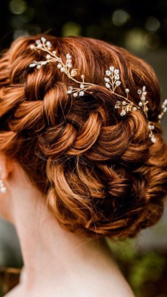 terracotta wedding hair