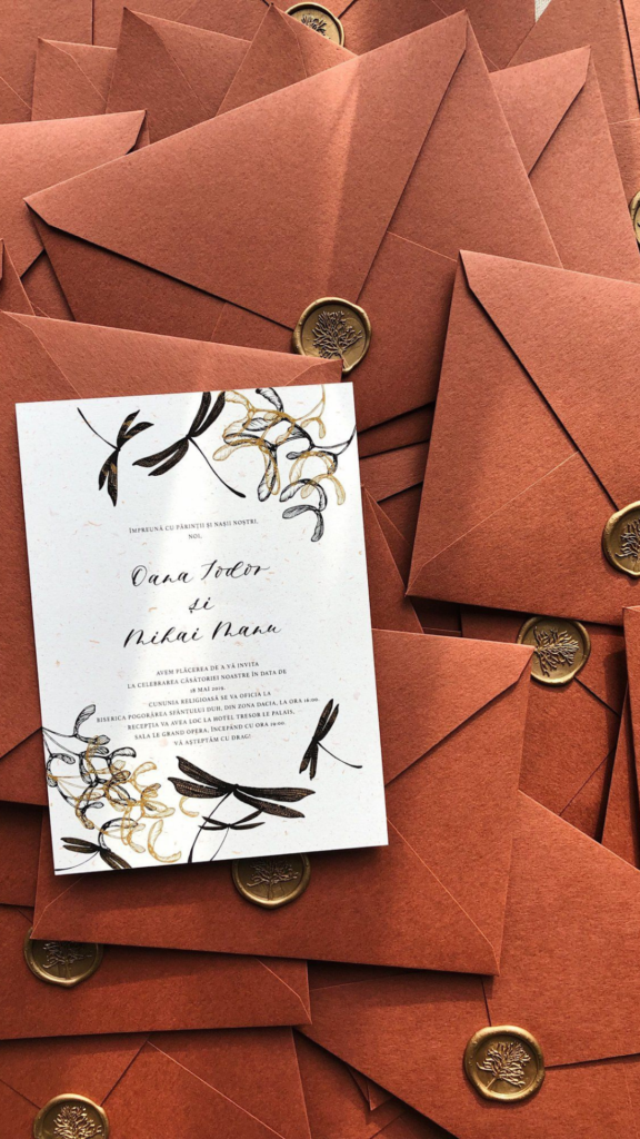 terracotta wedding invitations