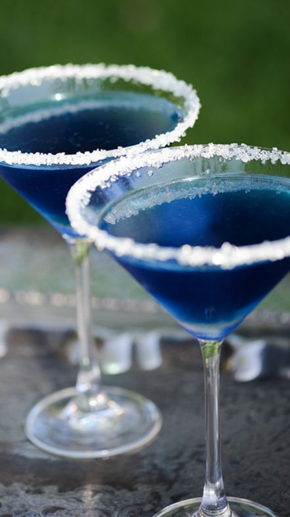Lavender and Navy Blue Wedding drink