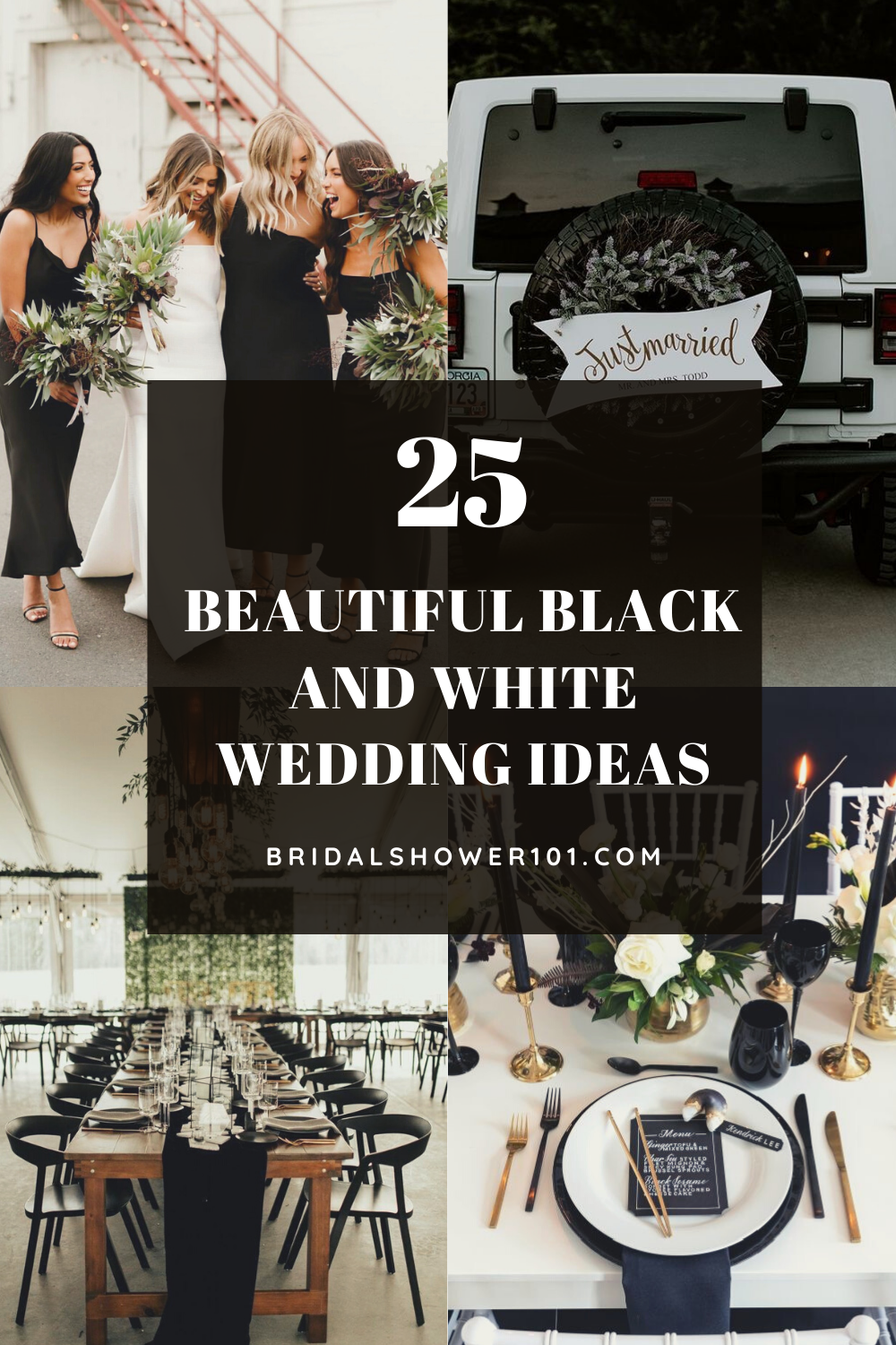 Black and White Wedding Ideas | Bridal Shower 101